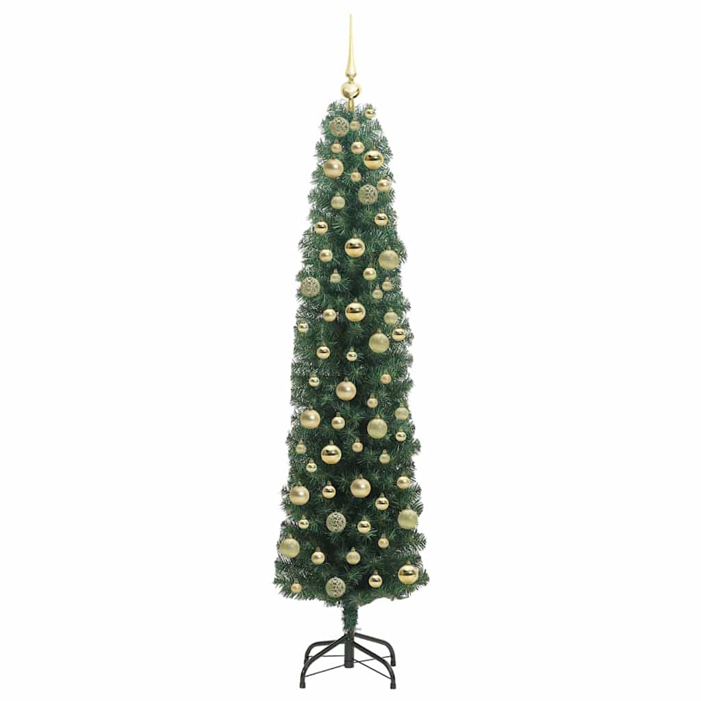 Artificial Christmas Tree with 300 LEDs with Stand Green 180 cm